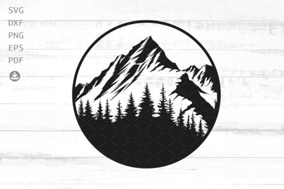 Download Mountain Forest Scenery SVG Nature Scene - Forest scenery svg Collection