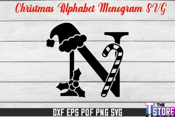 Download Christmas Alphabet Monogram SVG Design - Alphabet monogram svg Collection