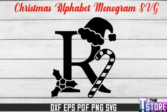 Download Christmas Alphabet Monogram SVG Design - Alphabet monogram svg Collection